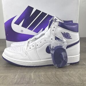 Size 11W/9.5M - Jordan 1 Retro High Court Purple W Dead‎ Stock